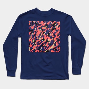 Camouflage - Coral light blue Long Sleeve T-Shirt